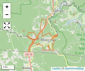 Area schools map